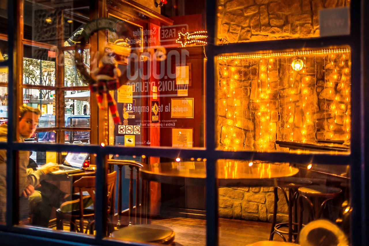 cozy coffee shop interior