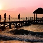 family enjoying Flor Beach