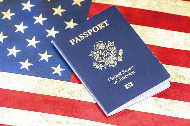 Passport and visa documents laid out on a table