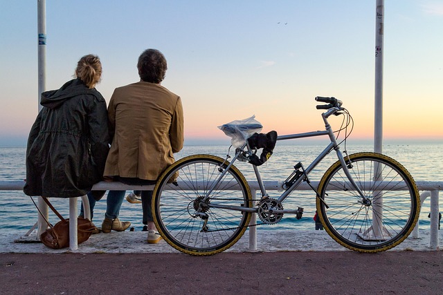 People cycling along a dedicated bike lane in Copenhagen