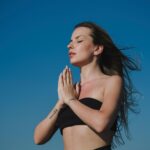 person practicing mindfulness outdoors