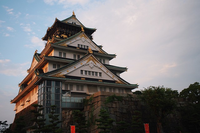 Osaka Castle exterior with surrounding park (things to do in osaka)